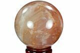 Polished Hematoid (Harlequin) Quartz Sphere - Madagascar #121610-1